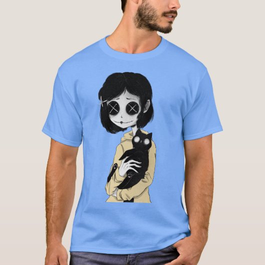 Coraline Mädchen T-Shirt (Vorderseite)