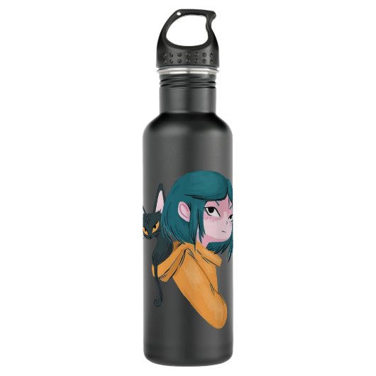 Coraline Perfect-Geschenk Edelstahlflasche (Vorderseite)