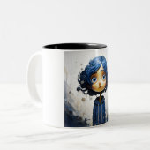 Coraline-Tasse Zweifarbige Tasse (Vorderseite Links)