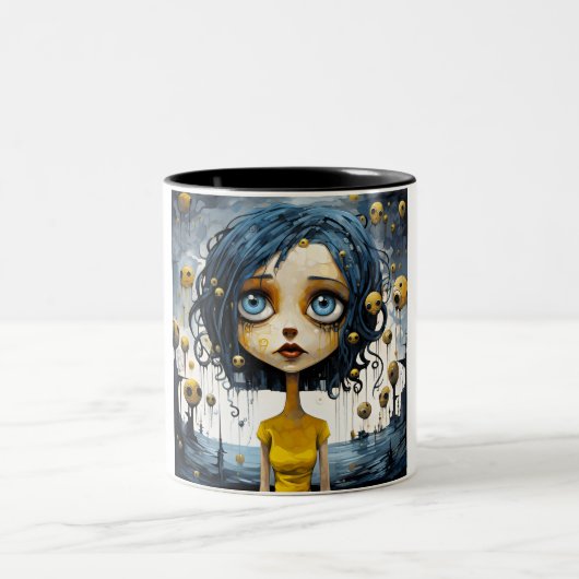 Coraline-Tasse Zweifarbige Tasse (Mittel)
