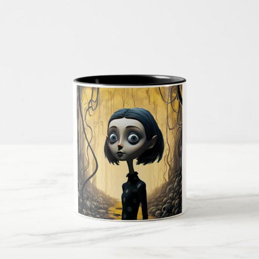 Coraline-Tasse Zweifarbige Tasse (Mittel)