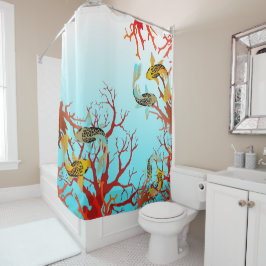 Coralli e carpe, Natur ist magisch Duschvorhang