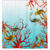 Coralli e carpe, Natur ist magisch Duschvorhang (Vorderseite)