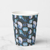 Corals With Shells Pattern Pappbecher (Rechts)