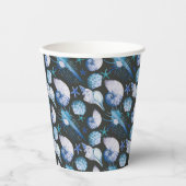 Corals With Shells Pattern Pappbecher (Vorderseite)