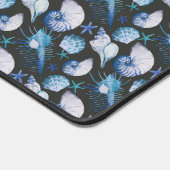 Corals With Shells Pattern Schreibtischunterlage (Ecke)