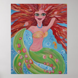 Coralyn Mermaid Poster