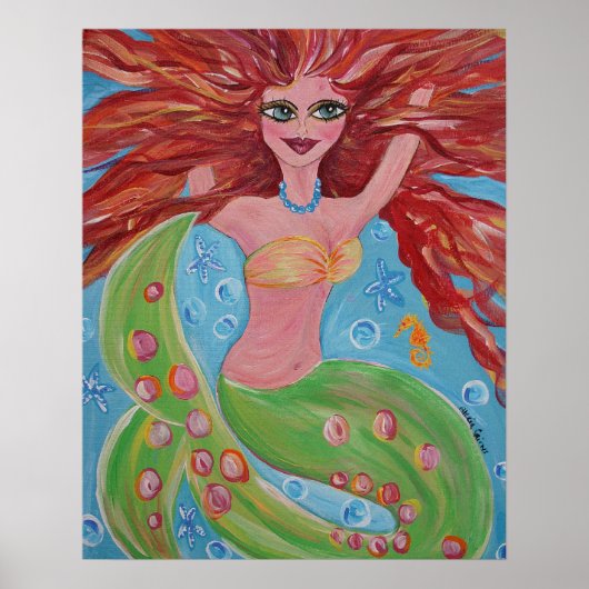 Coralyn Mermaid Poster (Vorne)