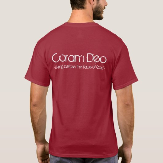 Coram Deo T-Shirt (Rückseite)