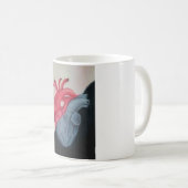 Corazón Kawaii Rojo Kaffeetasse (VorderseiteRechts)