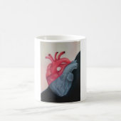 Corazón Kawaii Rojo Kaffeetasse (Mittel)