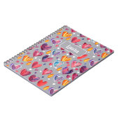 Corazones Abstractos Notizblock (Linke Seite)