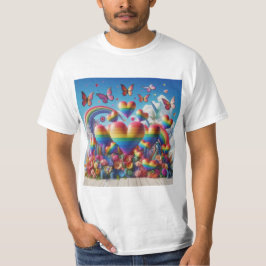 Corazones de Arcoíris: Celebrando el Orgullo LGBTQ T-Shirt