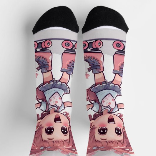 corazones pattern socken (Oben)