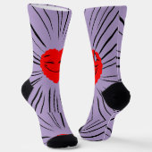 corazones pattern socken (Gewinkelt)