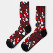 corazones socken (Linkes Detail)