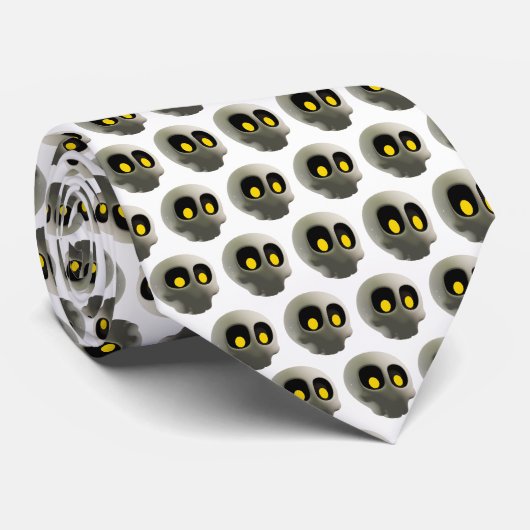 Corbata Calavera Krawatte (Gerollt)