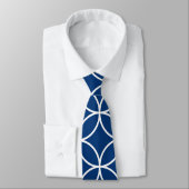 Corbata con círculos entrelazados y fondo Personal Krawatte (Gebunden)