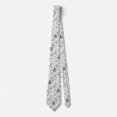 Corbata con instrumento musical y flores krawatte (Vorderseite)