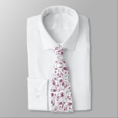 Corbata con manchas de flor jazmín krawatte (Gebunden)