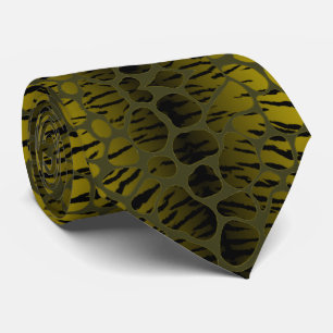 Corbata de tigre verde lindo krawatte