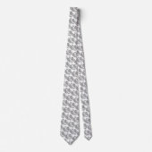 Corbata elegante blanca con dragón negro krawatte (Vorderseite)