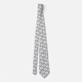 Corbata elegante blanca con dragón negro krawatte (Rückseite)