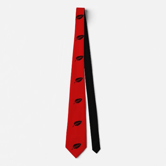 Corbata roja con motivos de hojas krawatte (Vorderseite)