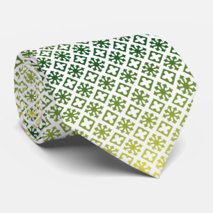 Corbata verde con amarillo krawatte