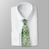 Corbata verde con blanco krawatte (Gebunden)