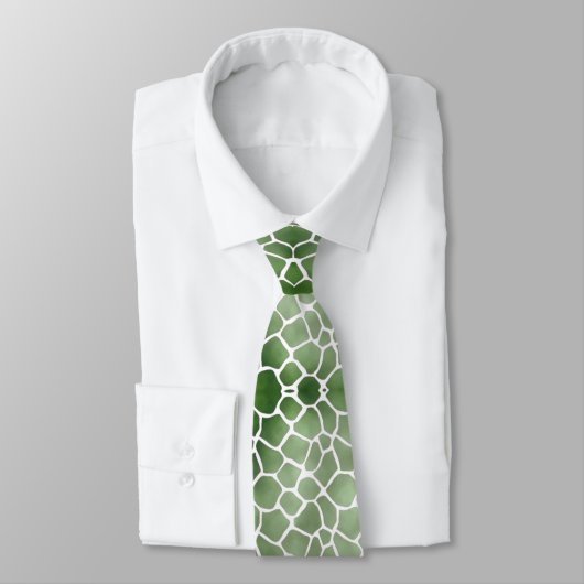 Corbata verde con blanco krawatte (Gebunden)