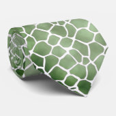 Corbata verde con blanco krawatte (Gerollt)