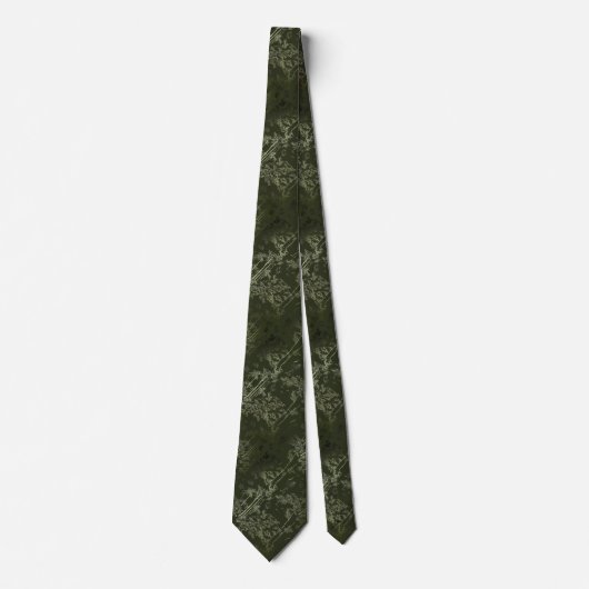 Corbata verde elegante con bambú krawatte (Vorderseite)