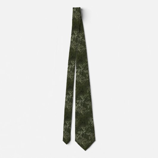 Corbata verde elegante con bambú krawatte (Rückseite)