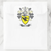 Corbett Familienwappen Coat of Arms Quadratischer Aufkleber (Tasche)