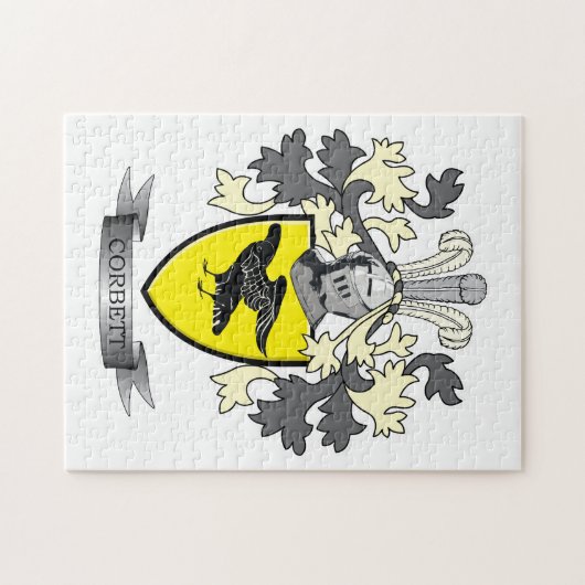 Corbett Familienwappen-Wappen Puzzle (Horizontal)