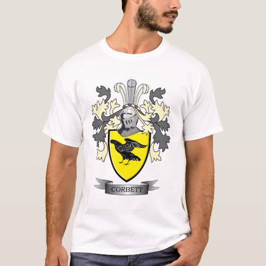 Corbett Familienwappen-Wappen T-Shirt (Vorderseite)
