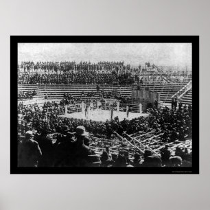 Corbett gegen Fitzsimmons Boxing Match 1897 Poster