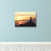 Corbiere lighthouse at sunset, Jersey Leinwanddruck (Insitu (Holzboden))