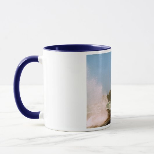 Corbiere Lighthouse in einem Wintersturm Tasse (Links)