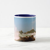 Corbiere Lighthouse in einem Wintersturm Tasse (Zentrum)