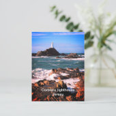 Corbiere lighthouse Jersey Postkarte (Stehend Vorderseite)