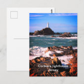 Corbiere lighthouse Jersey Postkarte (Vorne/Hinten)