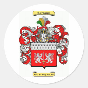 corcoran runder aufkleber