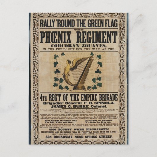 Corcoran Zouaves Postkarte (Vorderseite)