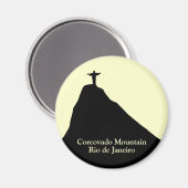 Corcovado Berg. Rio de Janeiro Magnet (Vorderseite/Rückseite)