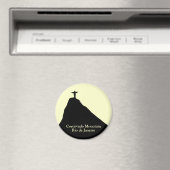 Corcovado Berg. Rio de Janeiro Magnet (In Situ (Geschirrspüler))