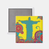 Corcovado Christ Statue Magnet (Vorderseite/Rückseite)