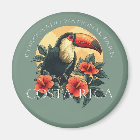 Corcovado Costa Rica Toucan Magnet (Vorne)