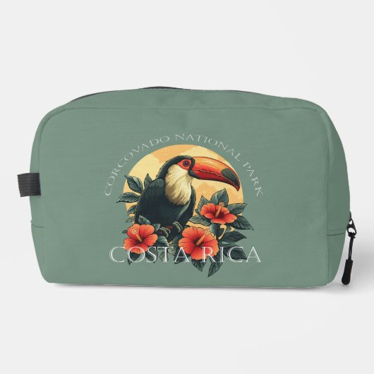 Corcovado Costa Rica Toucan Waschbeutel (Vorderseite)